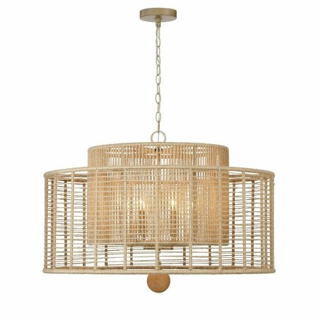 CRYSTORAMA Jayna 8 Light Burnished silver Chandelier JAY-A5006-Bs